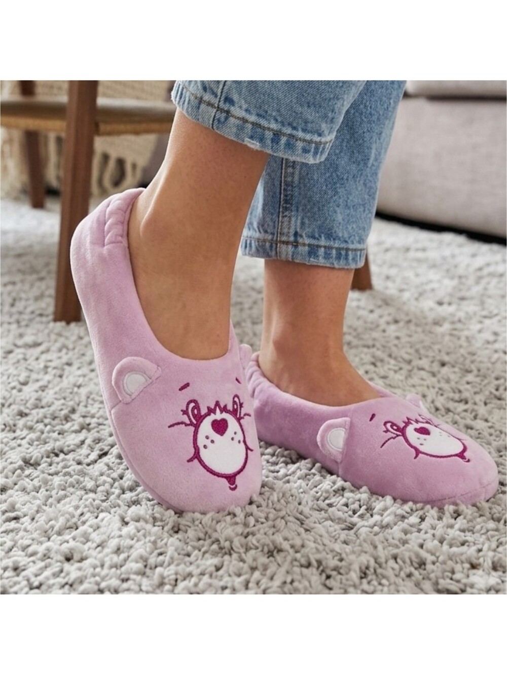 NEW Skinnydip London Care Bears Plush Woman's Slippers